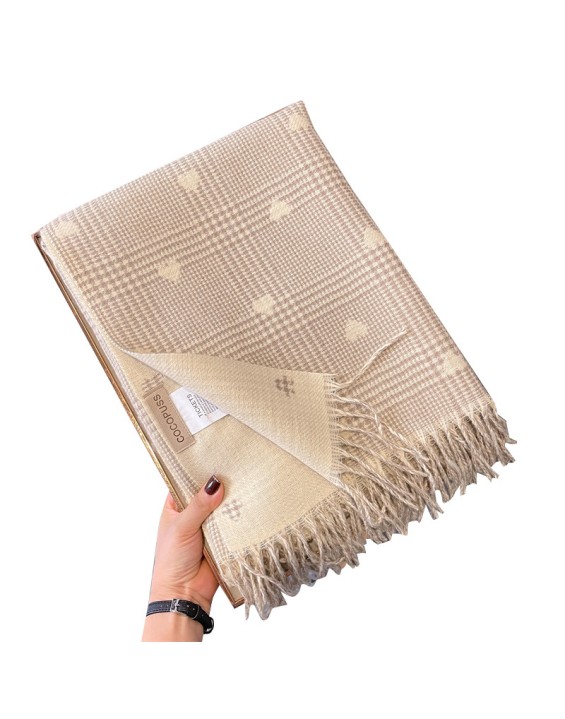 2024 fall and winter new love bird's nest scarf fashion wild thickened warm two-sided shawl