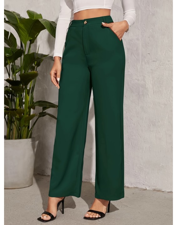 New spring, autumn and summer female solid color high waist draping comfortable casual Slim through