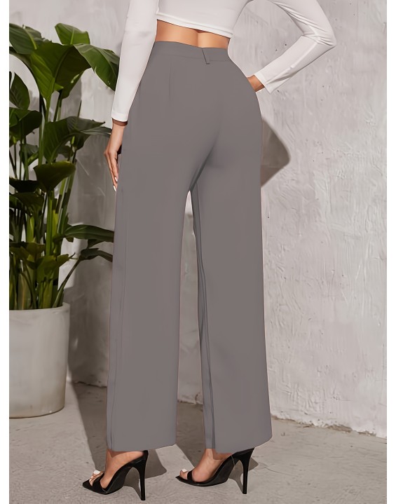 New spring, autumn and summer female solid color high waist draping comfortable casual Slim through