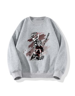 [Hot Sale]Wukong Monkey King China-Chic round neck pullover sweater men's and women's long sleeved blouses