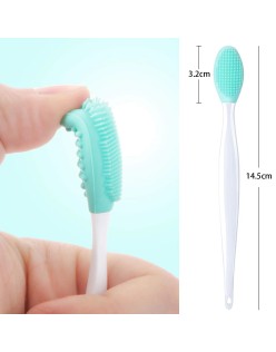 Long-handled beauty tools to clean pores artifact face corner cleaning stick blackhead cleaning brush silicone nose brush