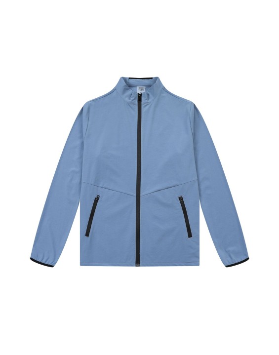 Leisure sports jacket, outdoor mountain climbing stand up collar cardigan, zippered solid color running and fitness suit, quick drying long sleeved top