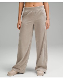 New fall and winter corduroy loose flat alternate casual yoga pants flared pants mid-waist wide leg pants