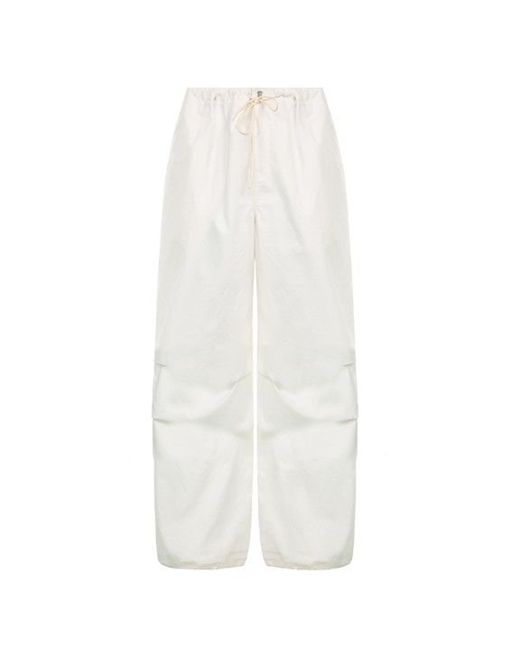 New European and American Spicy Girl Workwear Elastic Strap Drawstring Fashion Low Waist Wide Leg Casual Pants