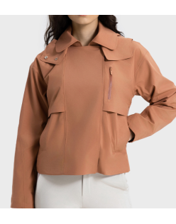 Women's short windbreaker Windproof breathable hardshell sports waterproof mountaineering clothing for women