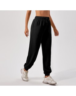 Autumn and winter high-waisted sweatpants women loose straight leg sports pants casual running with all out girt leg pants women