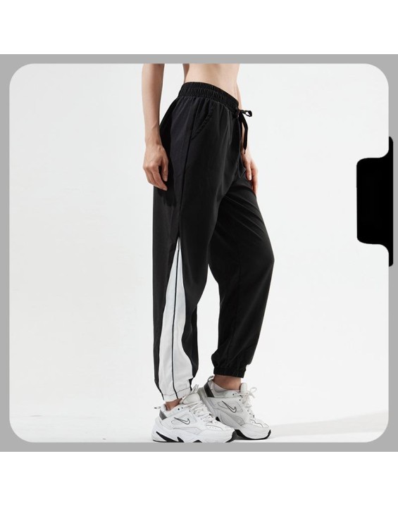 Sweatpants Women's loose bunched feet Haren pants thin spring and summer quick dry running fitness pants high waisted yoga pants casual wear