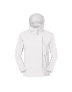 Women's short windbreaker Windproof breathable hardshell sports waterproof mountaineering clothing for women