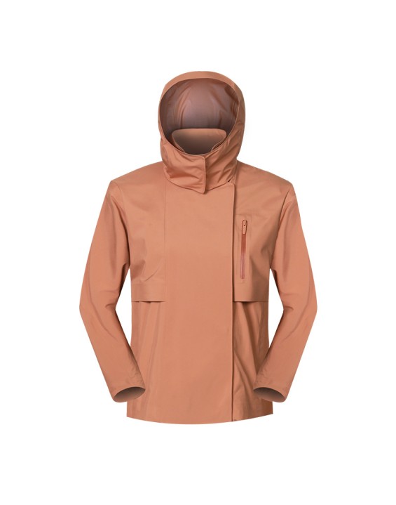 Women's short windbreaker Windproof breathable hardshell sports waterproof mountaineering clothing for women