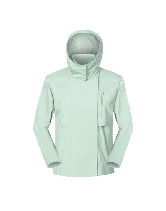 Women's short windbreaker Windproof breathable hardshell sports waterproof mountaineering clothing for women