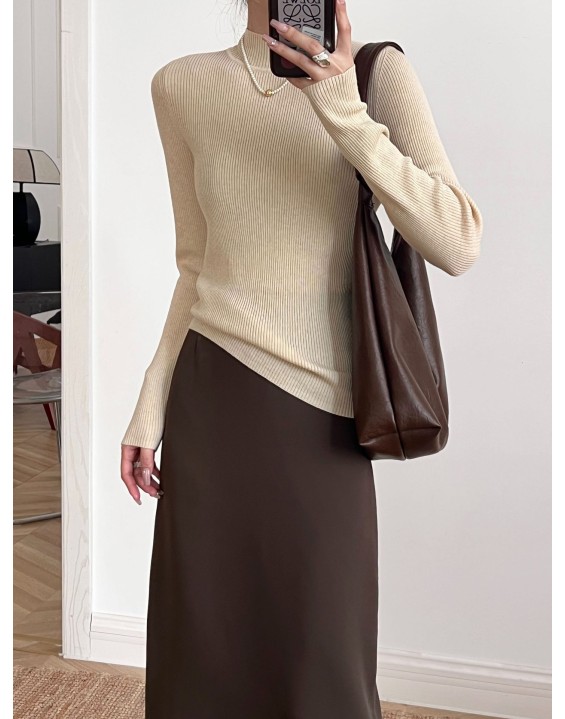 Wool blend yarn high elasticity autumn and winter versatile base sweater