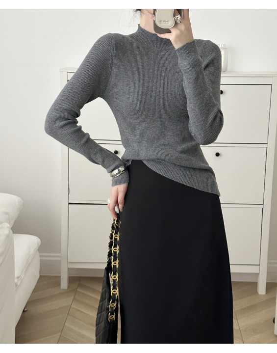 Wool blend yarn high elasticity autumn and winter versatile base sweater